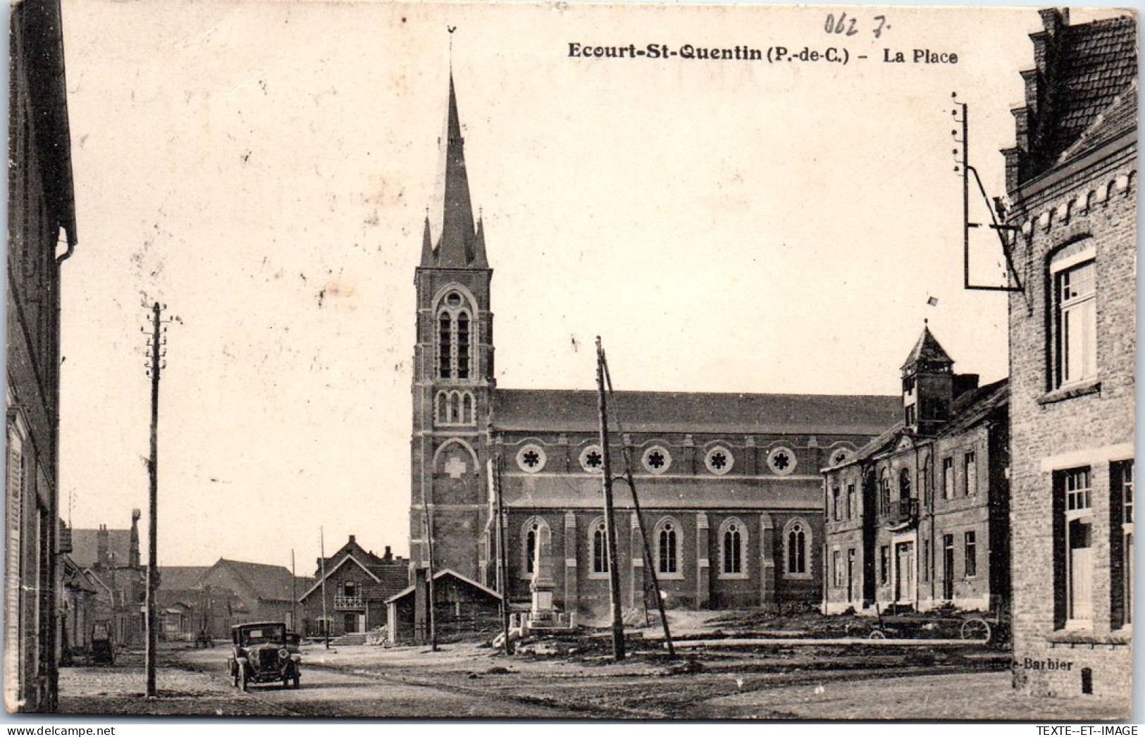 62 ECOURT SAINT QUENTIN - La Place. - Sonstige & Ohne Zuordnung