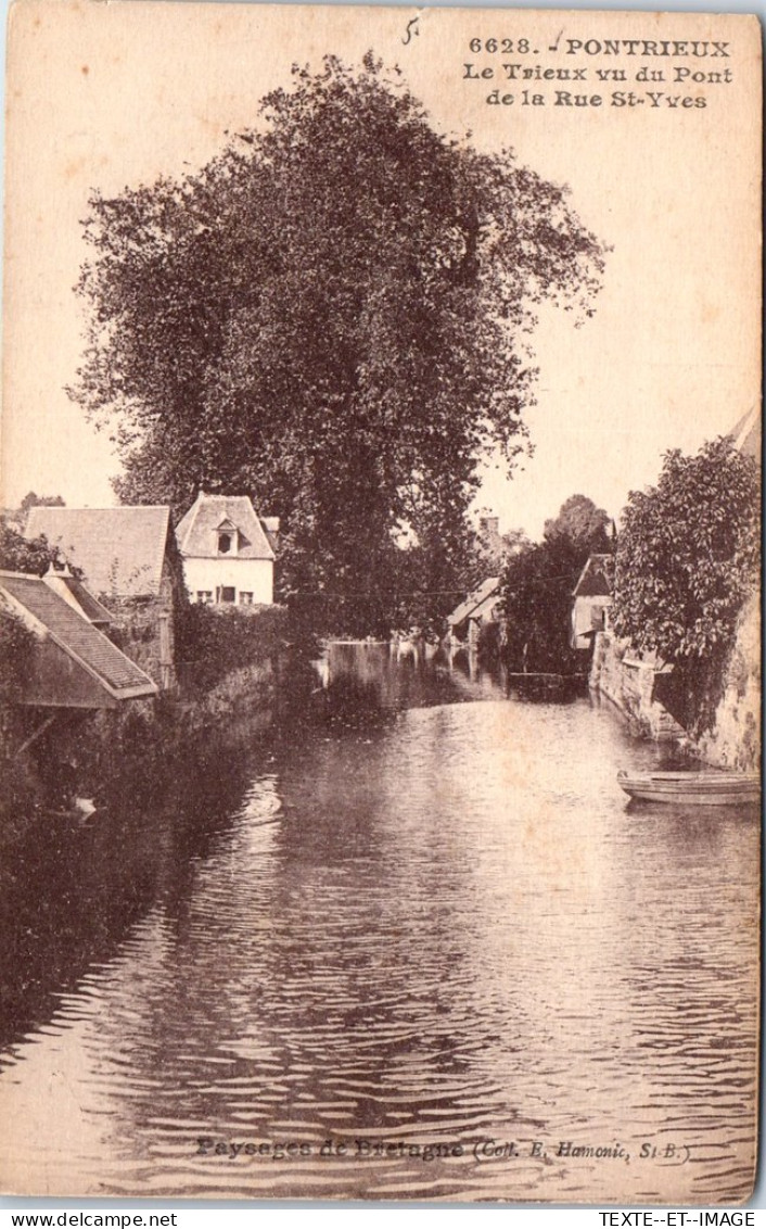 22 PONTRIEUX - Le Trieux Depuis La Rue Saint Yves. - Pontrieux