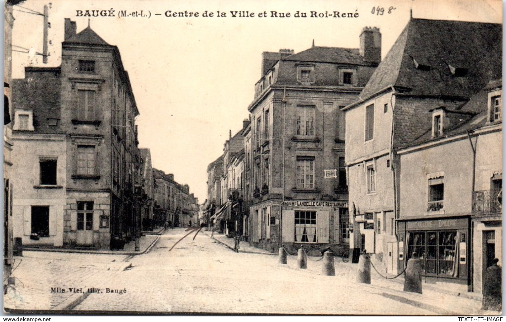 49 BAUGE - Centre De La Vuie Et Rue Du Roi Rene  - Otros & Sin Clasificación