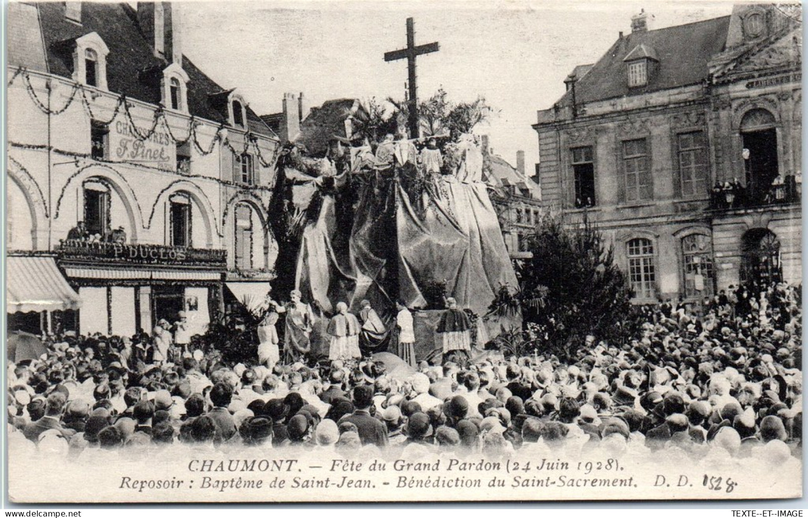 52 CHAUMONT - Fete Du Grand Pardon, Benediction Du Sacrement  - Chaumont