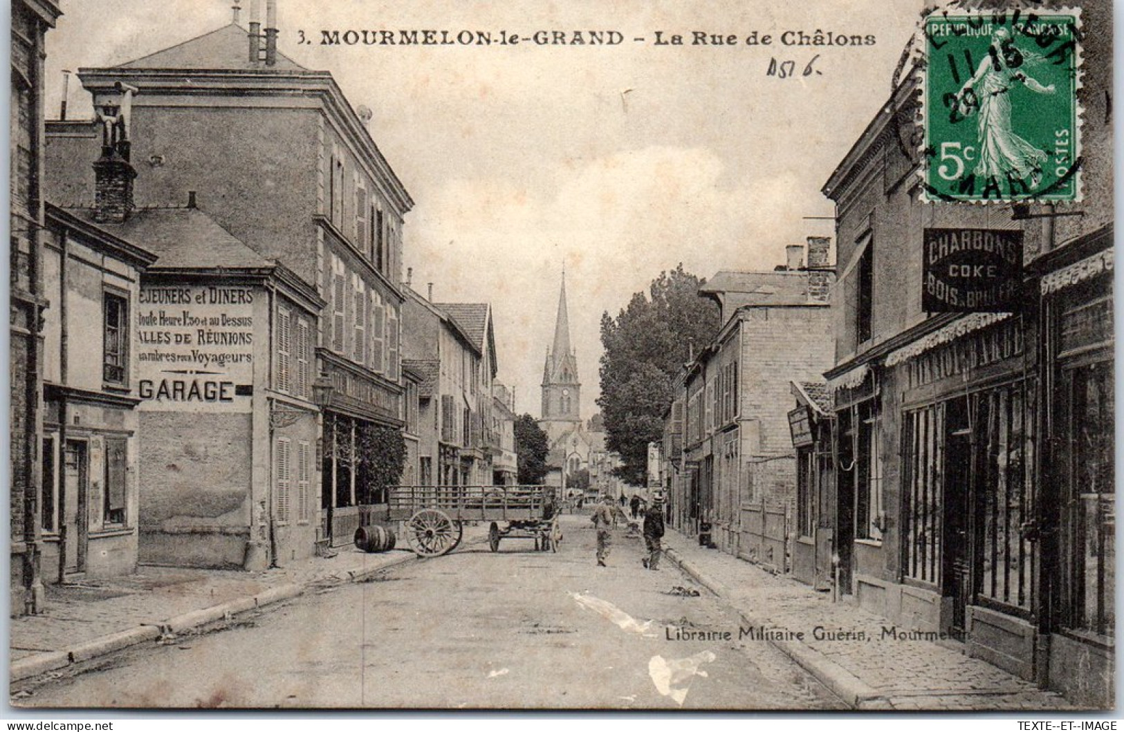 51 MOURMELON LE GRAND - La Rue De Chalons  - Mourmelon Le Grand