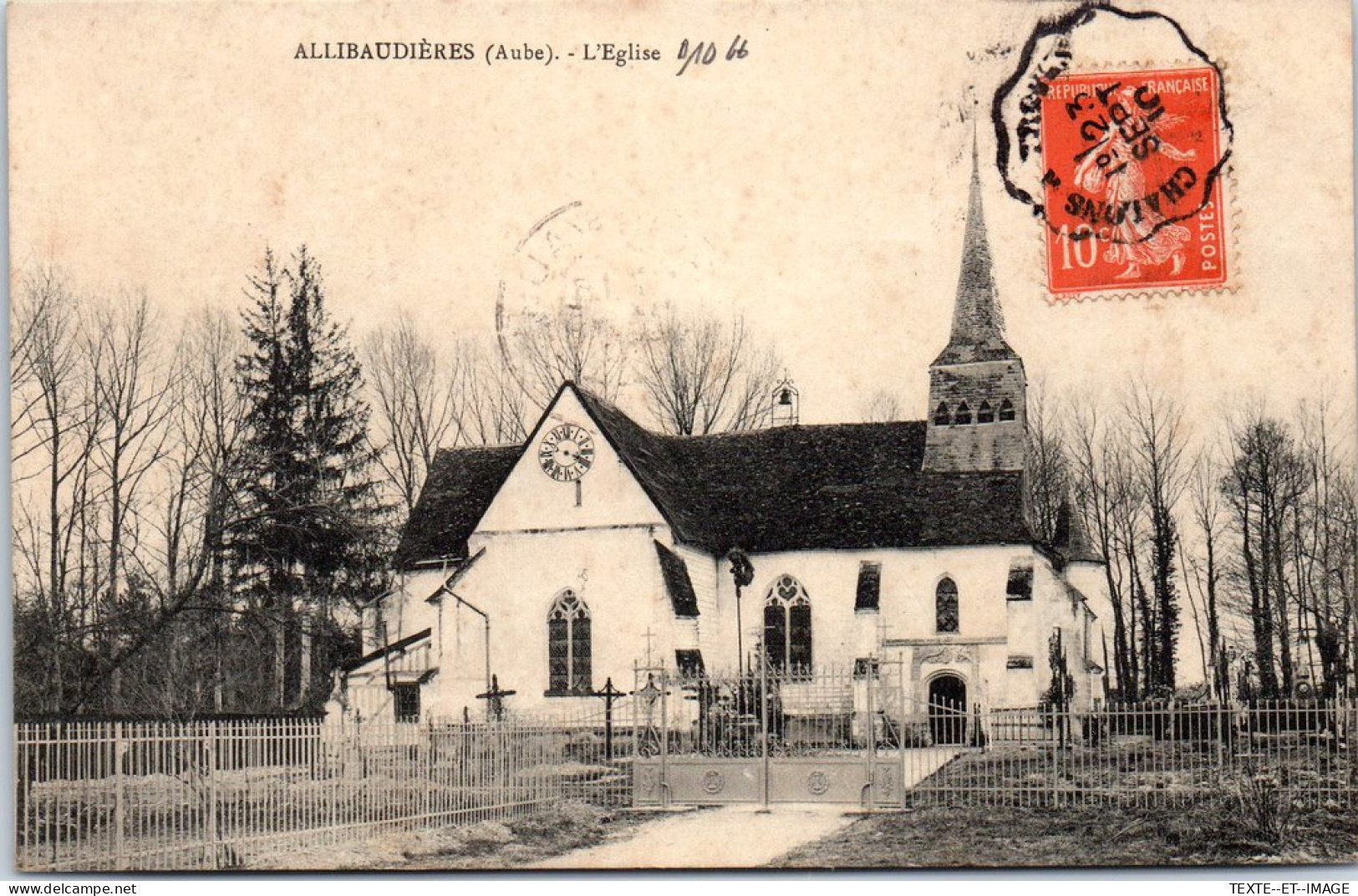 10 ALLIBAUDIERES - L'eglise. - Other & Unclassified
