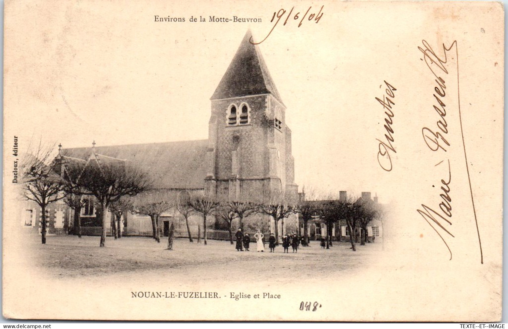 41 NOUAN LE FUSELIER - Eglise & Place. - Other & Unclassified