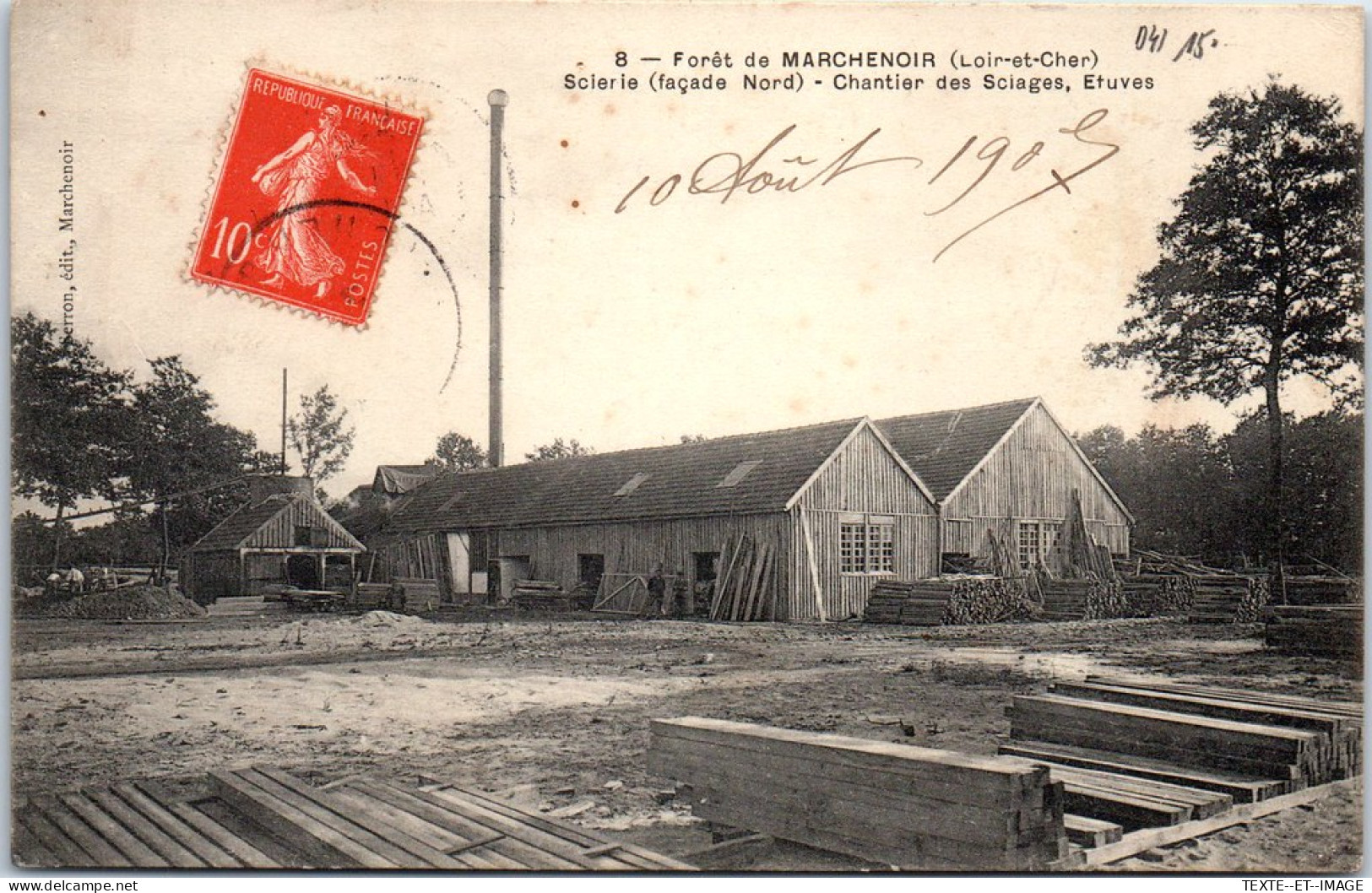 41 MARCHENOIR - La Scierie, Chantier Des Sciages, Etuves. - Marchenoir