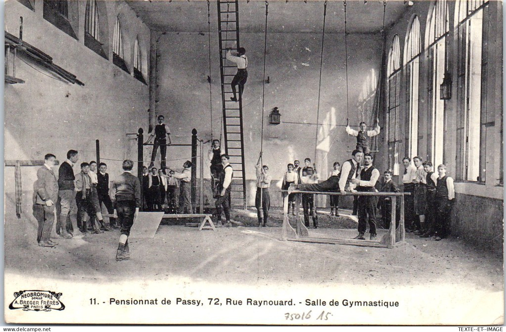 75016 PARIS - Pensionnat De Passy, Salle De Gymnastique  - District 16