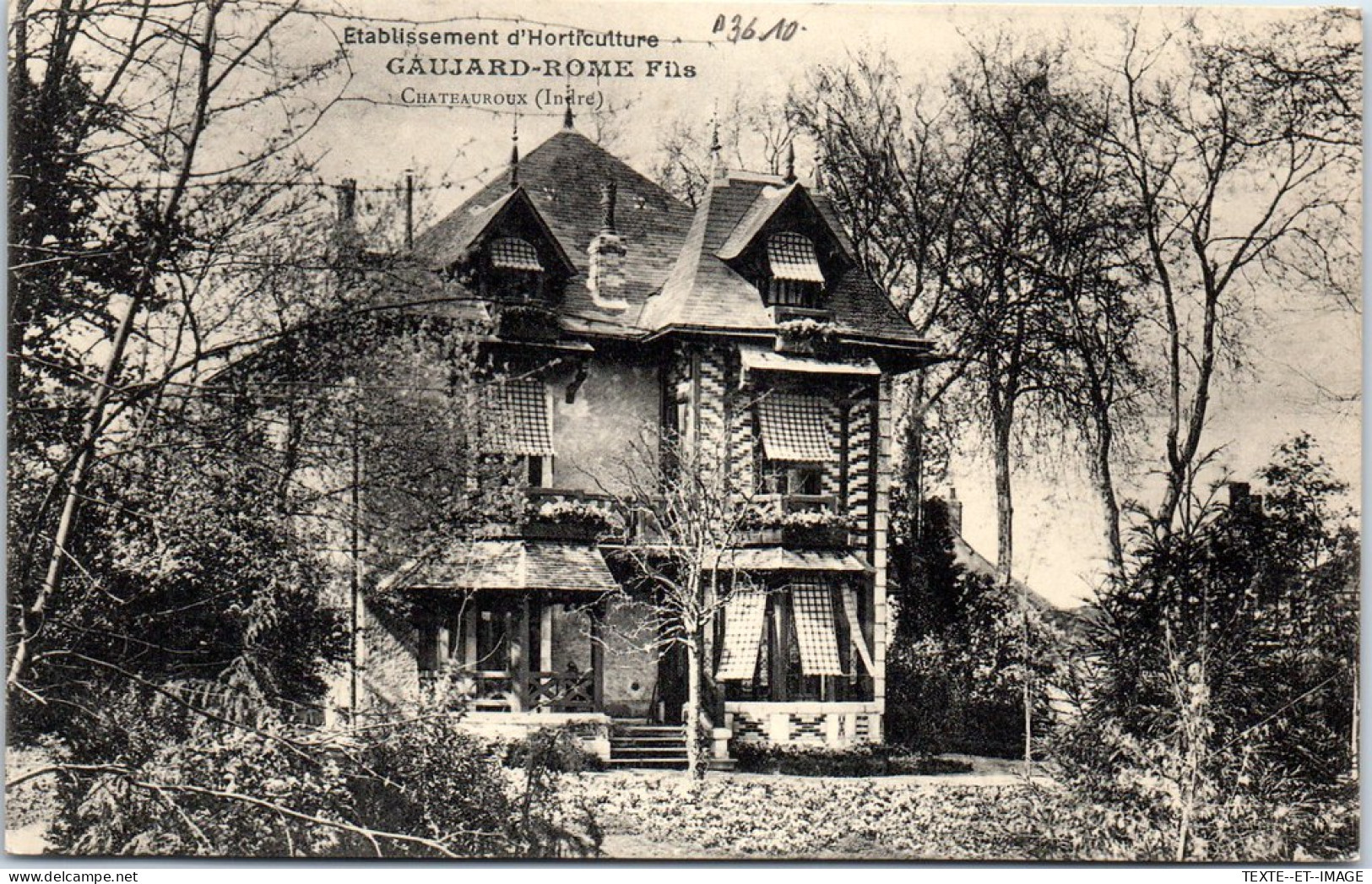 36 CHATEAUROUX - Gaujard Rome Fils, Horticulture. - Chateauroux