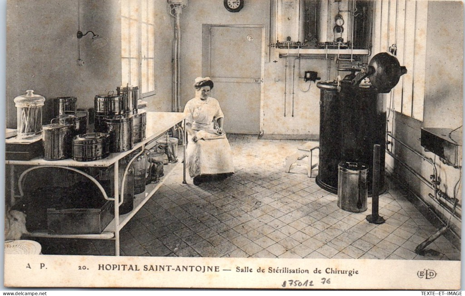 75012 PARIS - Hopital St Antoine - Salle De Chirurgie  - Distrito: 12