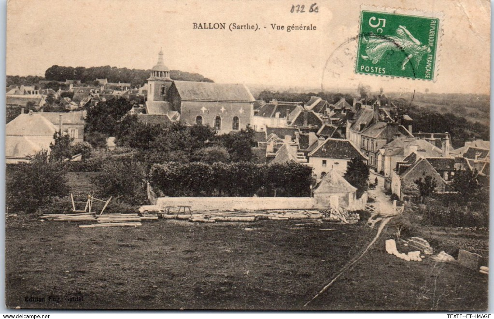 72 BALLON - Vue Generale Sur Le Centre Du Village  - Autres & Non Classés