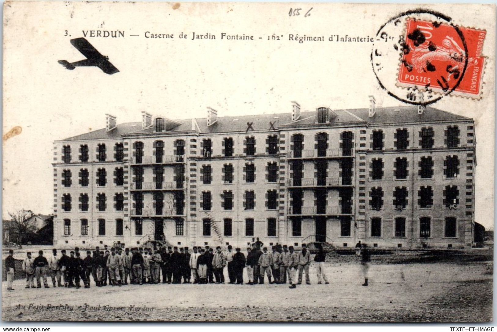55 VERDUN - Caserne De Jardin Fontaine 162e RI  - Verdun
