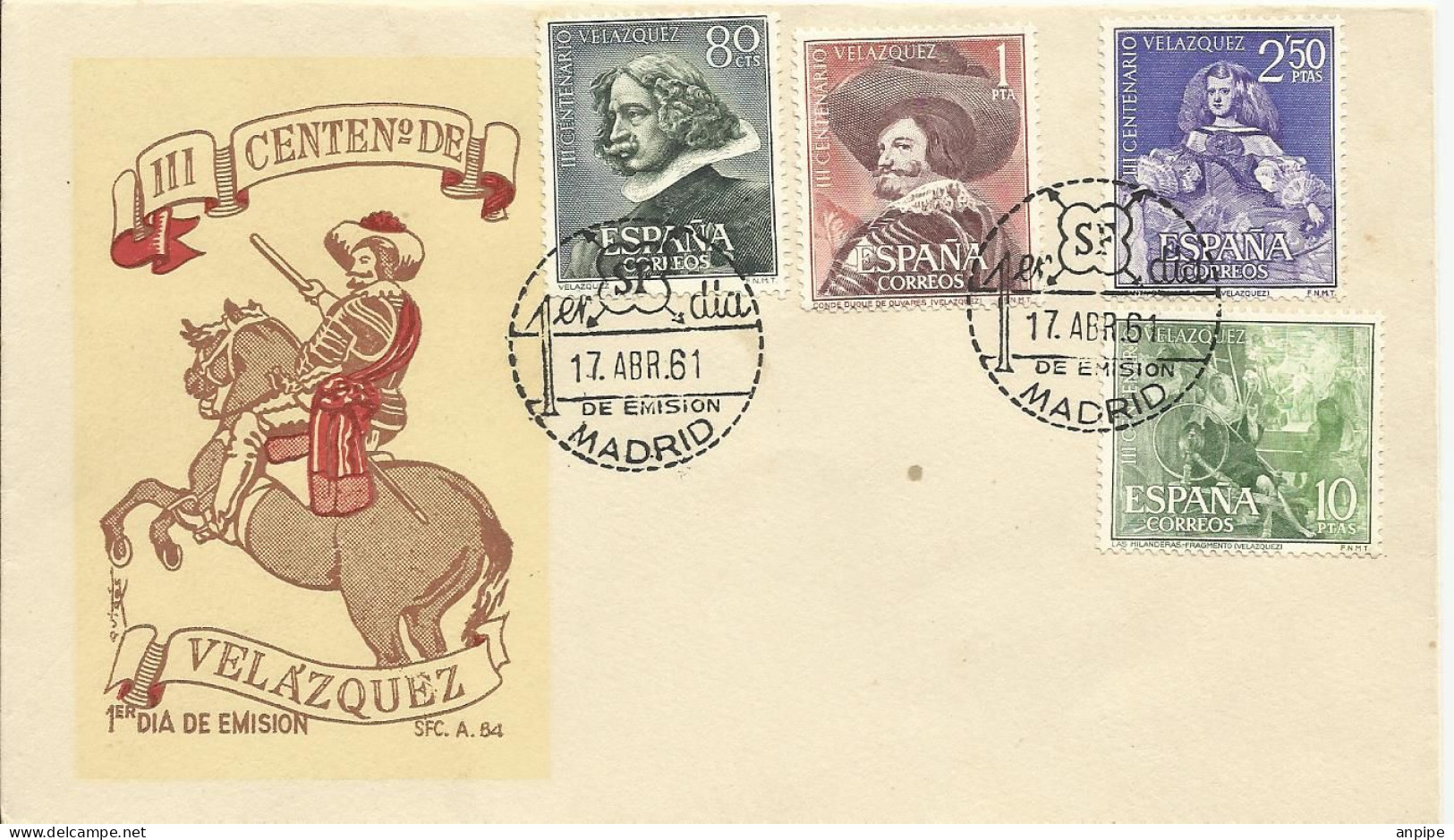 ESPAÑA, 1961 - FDC