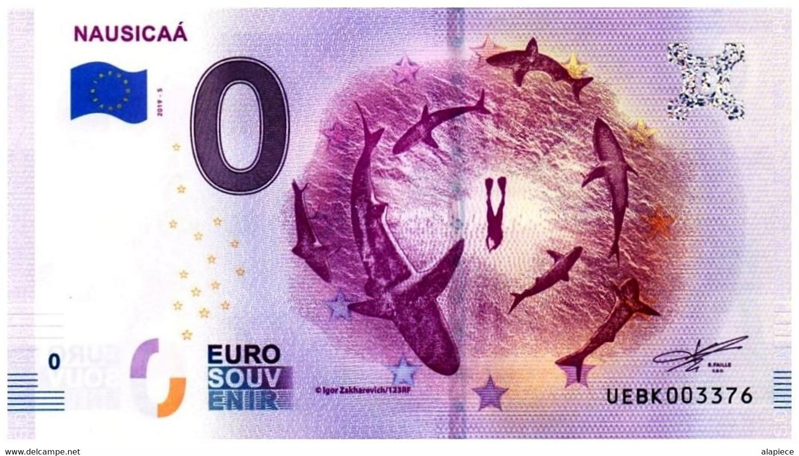 Billet Touristique - 0 Euro - France - Nausicaá - (2019-5) - Privéproeven