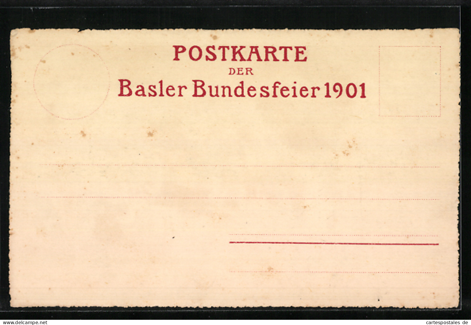 Lithographie Basel, Basler Festspiel, 13-15 Juli 1901, Die Fähnlein Der Zünfte  - Basilea