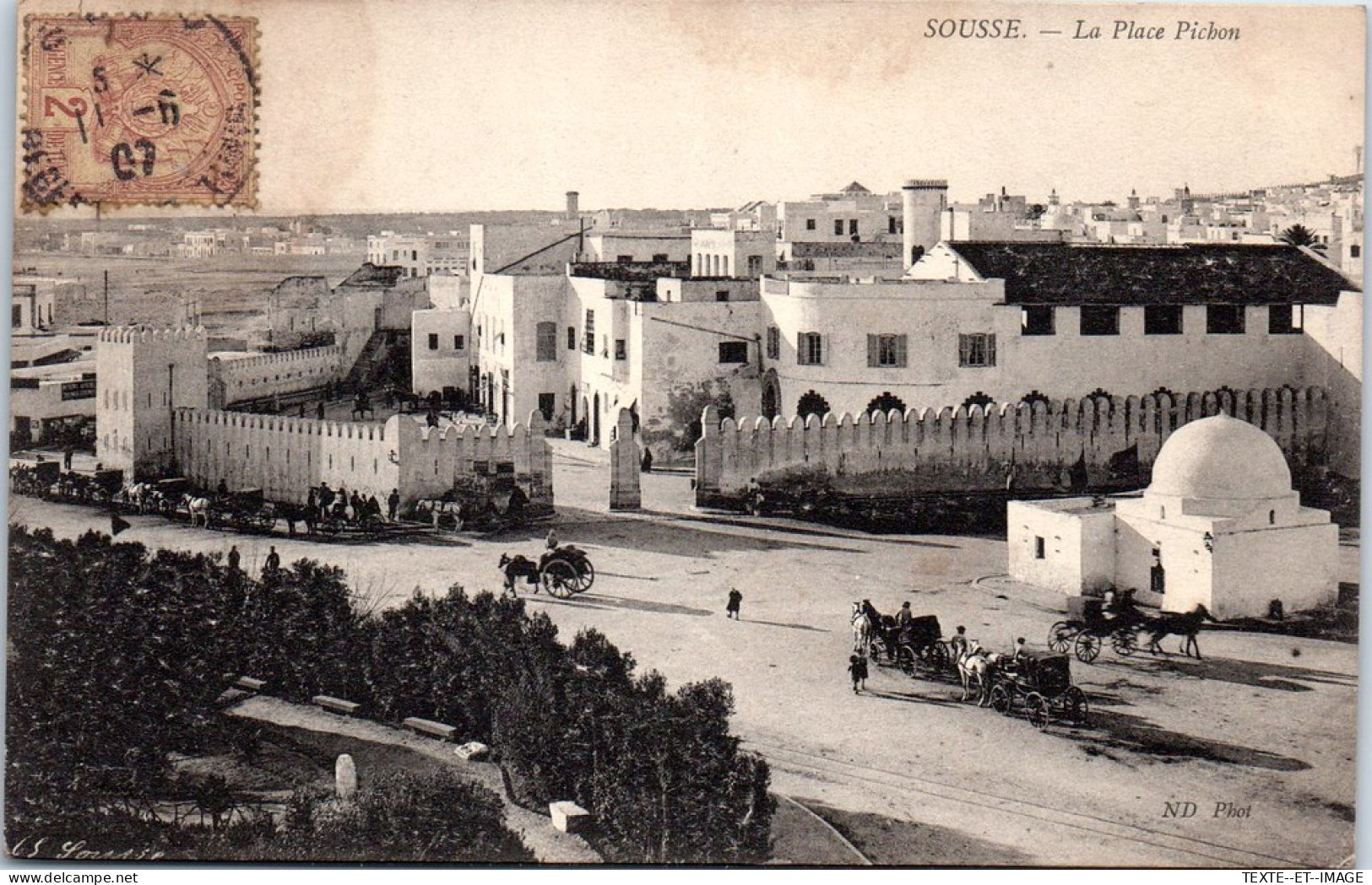 TUNISIE - SOUSSE - La Place Pichon. - Tunisie