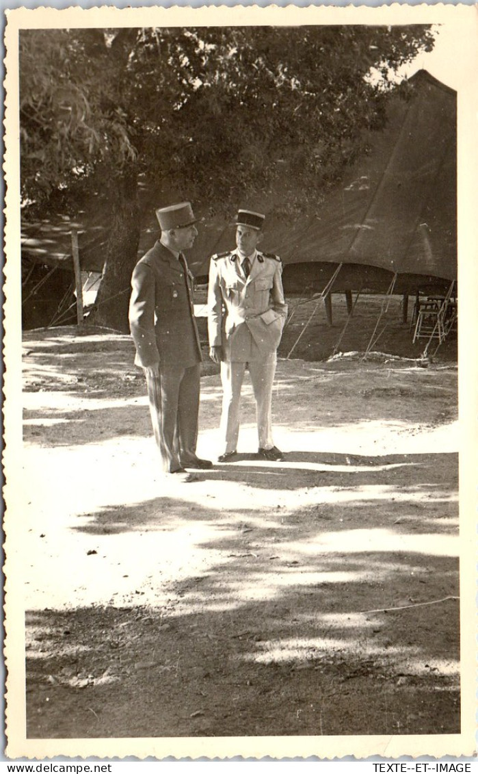 MILITARIA - ALGERIE - CARTE PHOTO - Un Officier Et Le General ALLARD - Andere Kriege