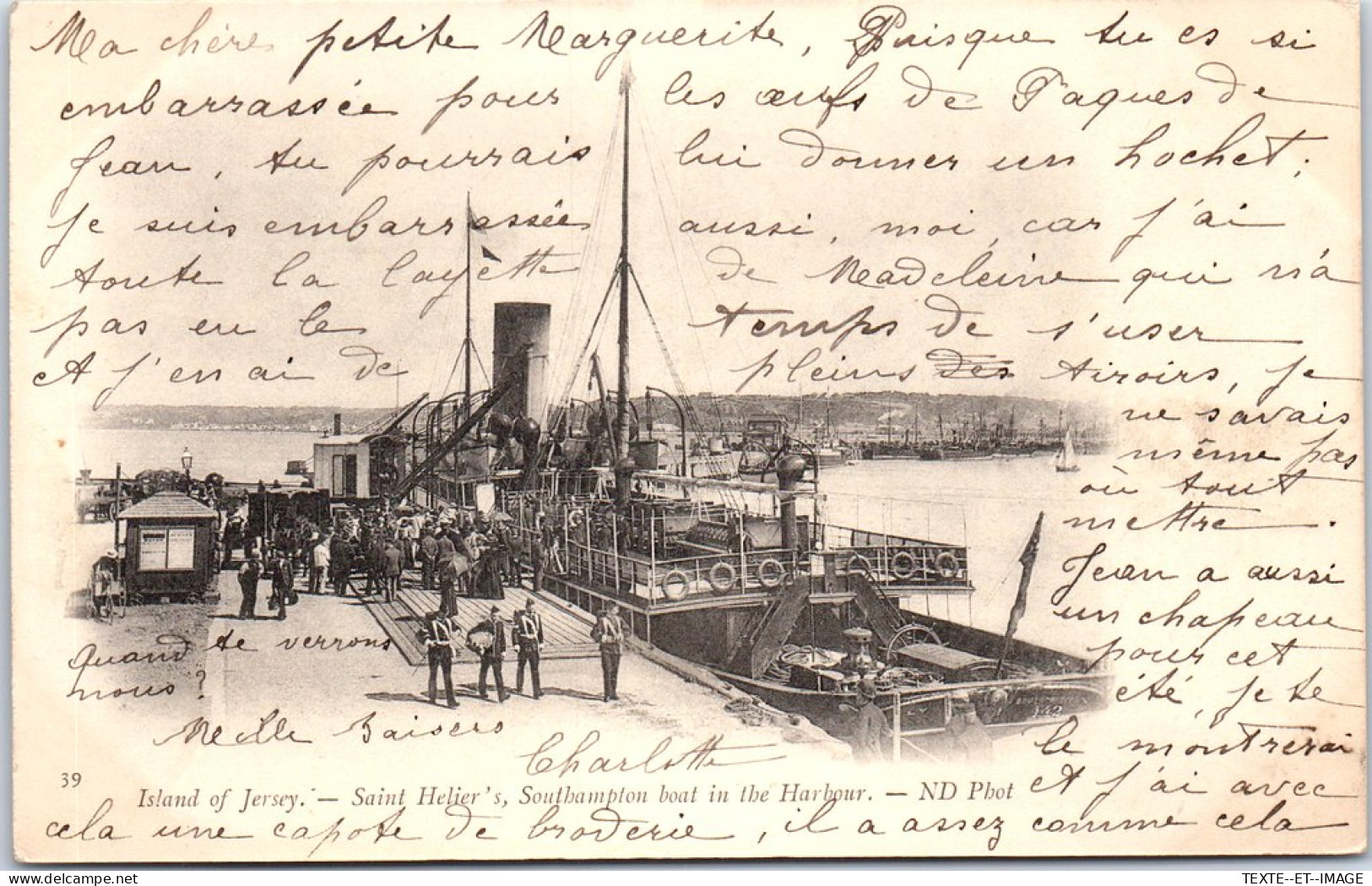 GRANDE BRETAGNE - JERSEY - Le Bateau De Southampton Au Port  - Other & Unclassified