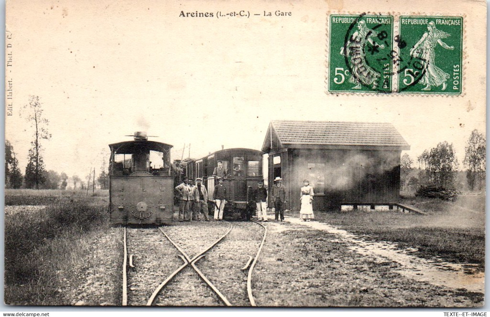 41 AREINES - La Gare, L'arrivee Du Train  - Other & Unclassified
