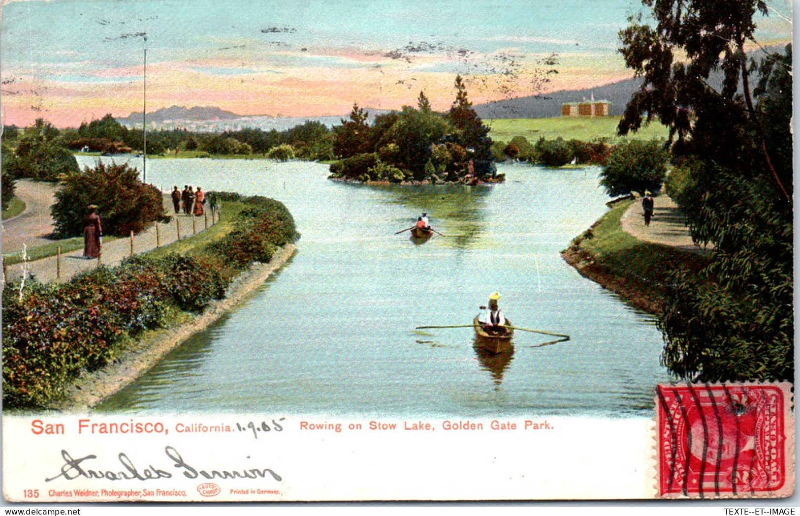 ETATS UNIS - CALIFORNIE - San Francisco Rowing On Stow Lake Park  - Other & Unclassified