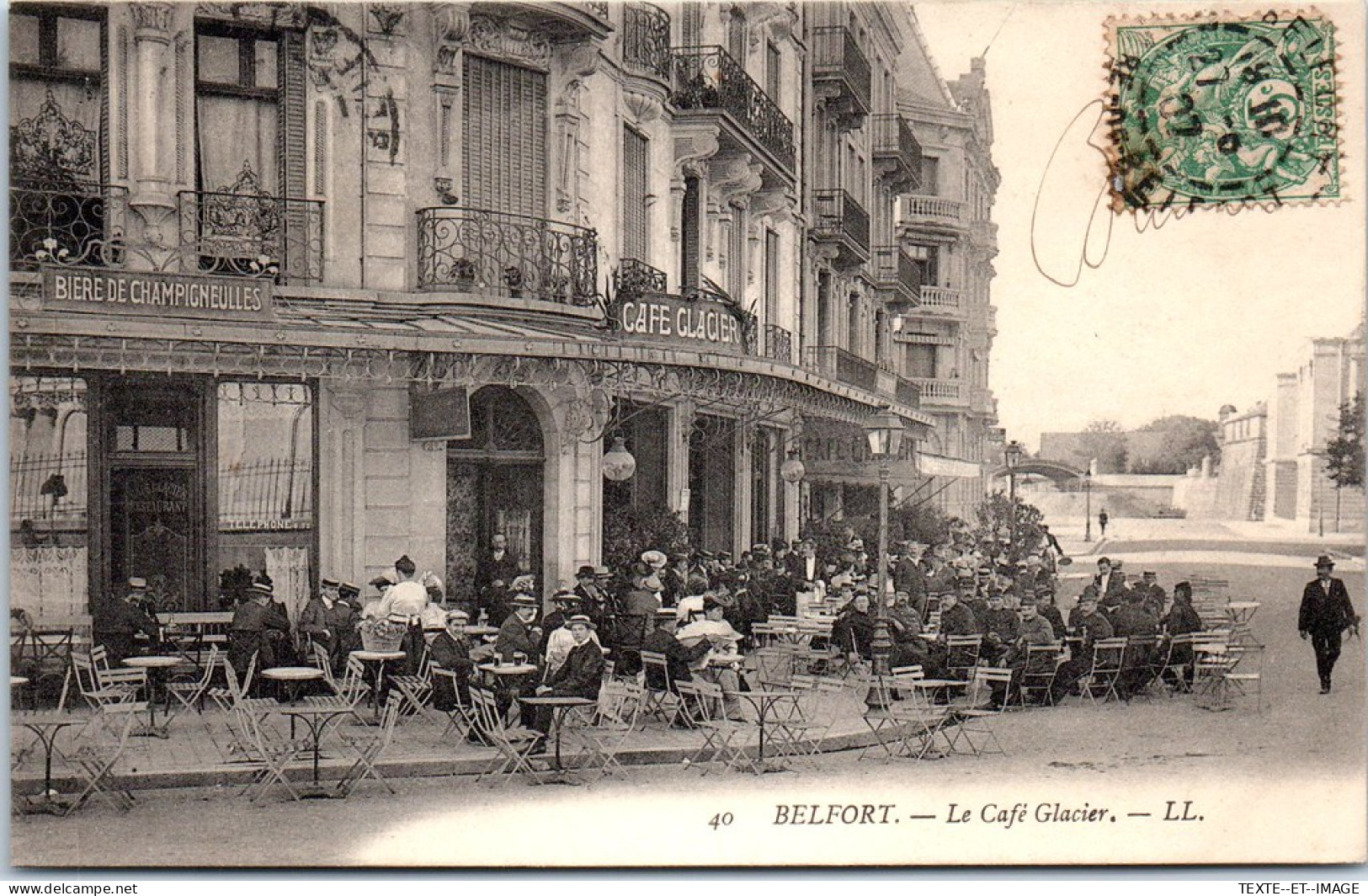 90 BELFORT - Le Cafe Glacier, La Terrasse. - Belfort - City