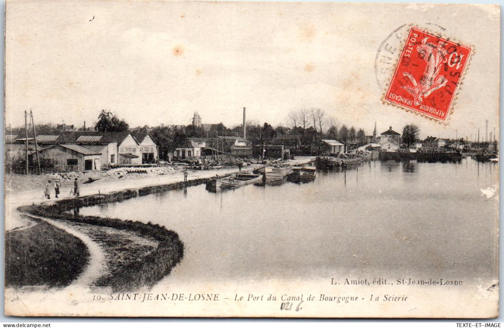21 SAINT JEAN DE LOSNE - Le Port Du Canal De Bourgogne, La Scierie. - Otros & Sin Clasificación