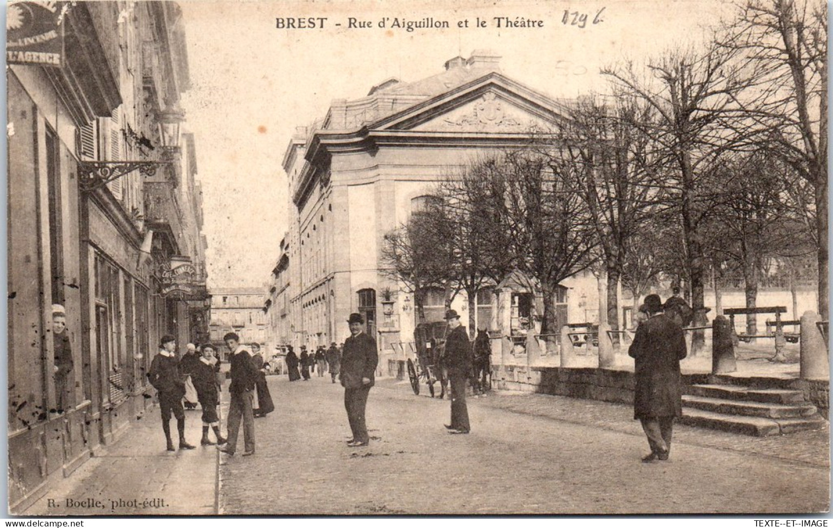 29 BREST - Rue D'aiguillon & Le Theatre. - Brest