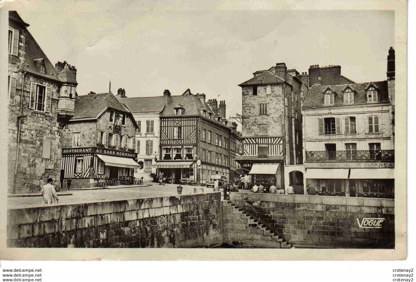 14 HONFLEUR N°3131 En 1951 Restaurant AA GARS NORMAND Voiture Américaine Chevrolet ? Grand Café Français VOIR DOS - Honfleur