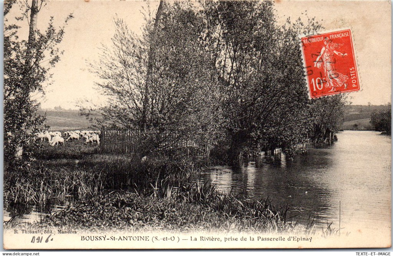 91 BOUSSY SAINT ANTOINE - La Riviere Prise De La Passerelle D'epinay  - Autres & Non Classés