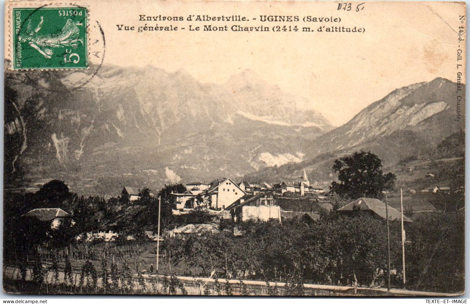 73 UGINES - Vue Generale, Le Mont Charvin. - Other & Unclassified