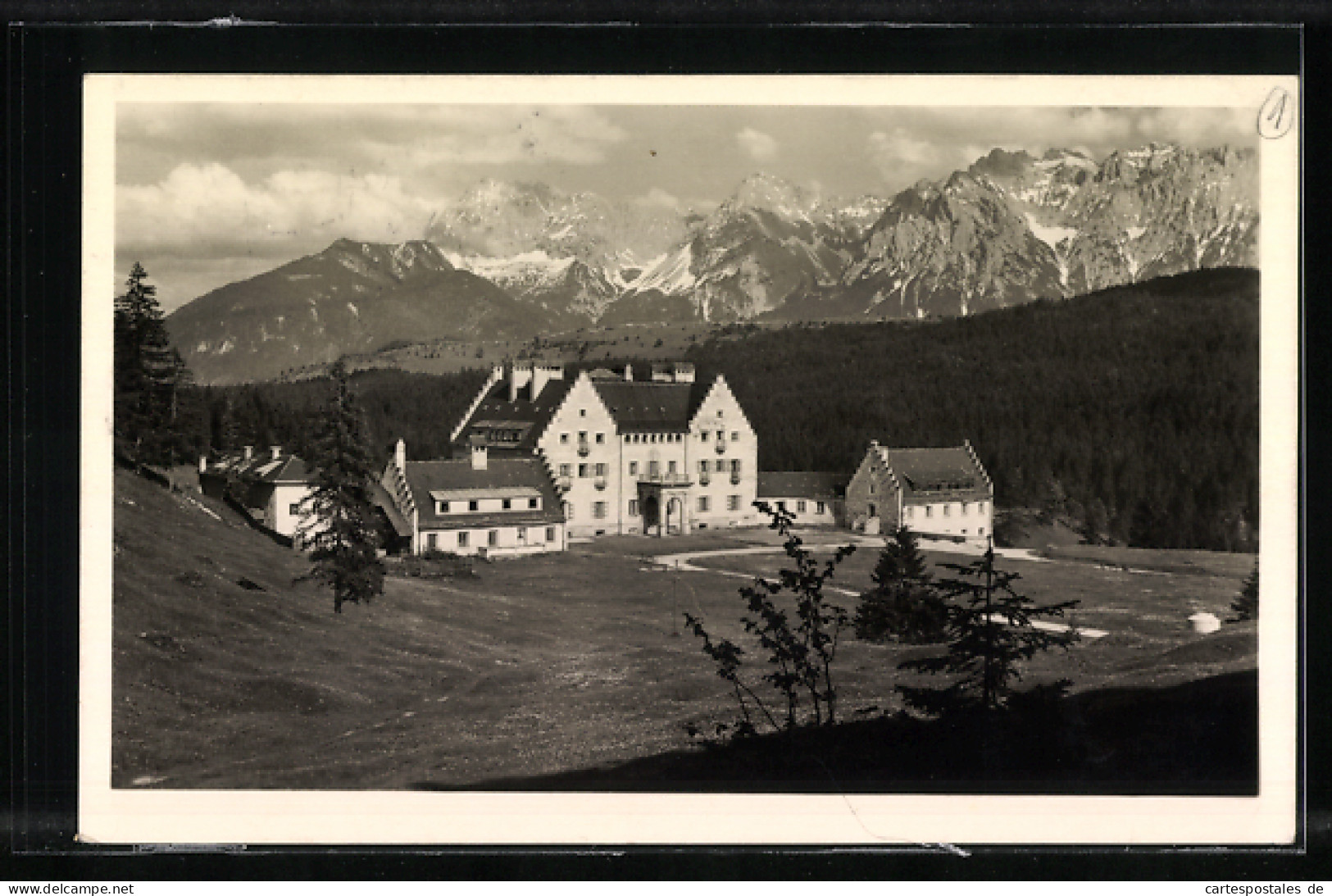 AK Bahnpoststempel München-Kochel, Zug 01421  - Autres & Non Classés