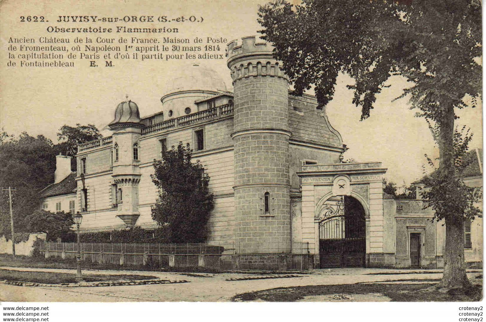 78 JUVISY SUR ORGE N°2622 Observatoire Flammarion En 1917 Maison De Poste De Fromenteau - Juvisy-sur-Orge