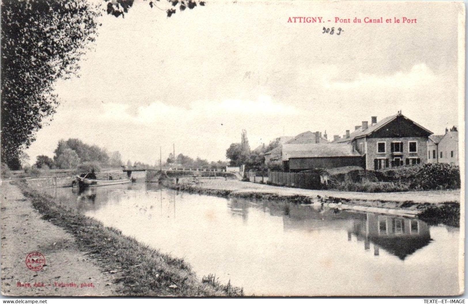 08 ATTIGNY - Le Pont Du Canal Et Le Port. - Sonstige & Ohne Zuordnung