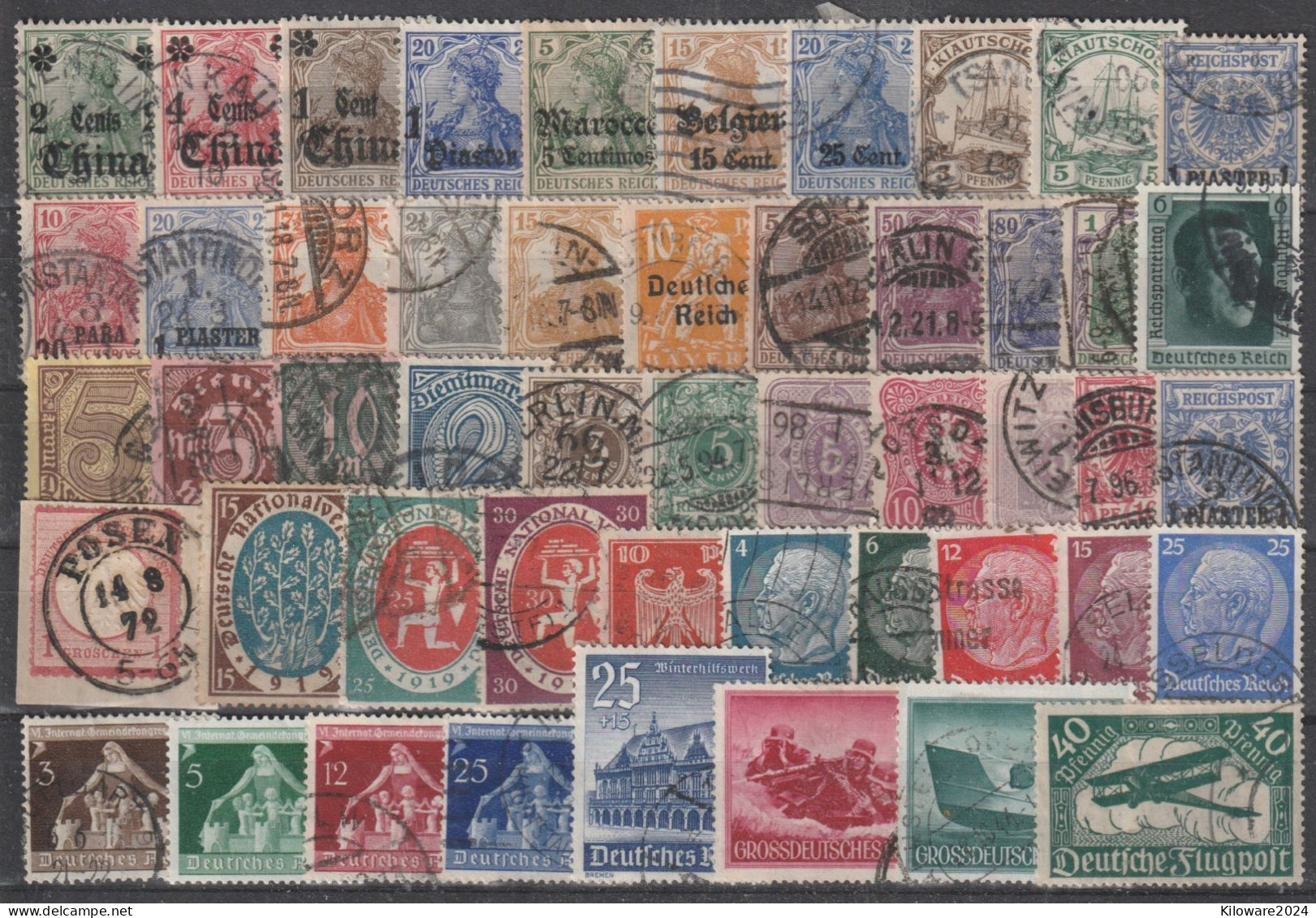 Deutschland: Lot Mit Versch. Werten Vor 1945,  Gestempelt.  (062) - Lots & Kiloware (mixtures) - Max. 999 Stamps
