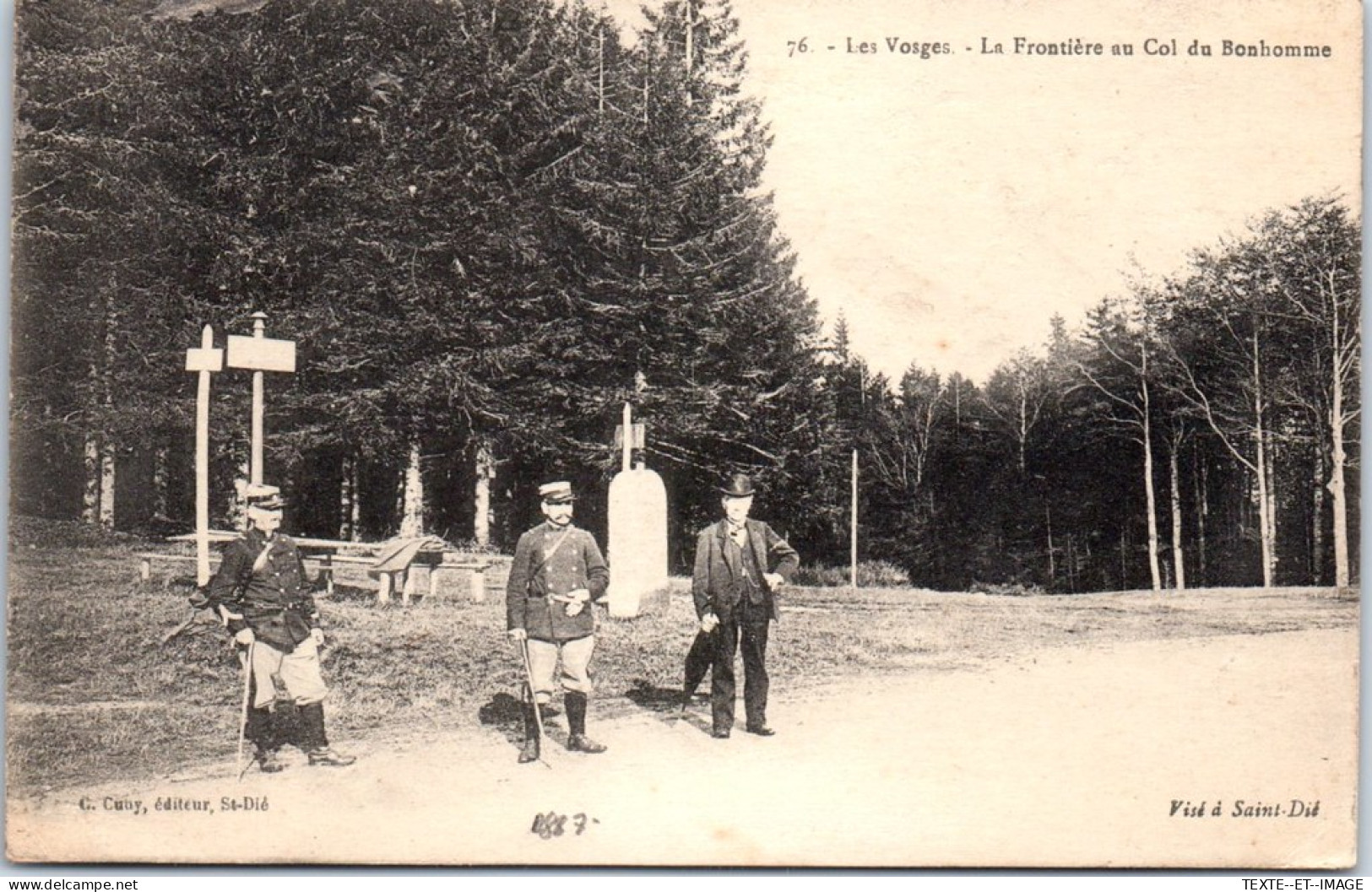 88 Dans Les Vosges, La Frontiere Au Col Du Bonhomme. - Autres & Non Classés