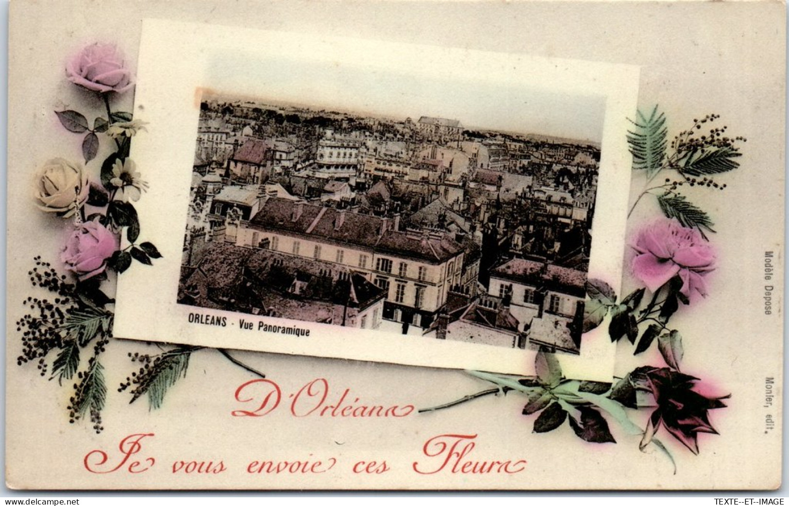 45 ORLEANS - Carte Souvenir , Vue Panoramique  - Orleans