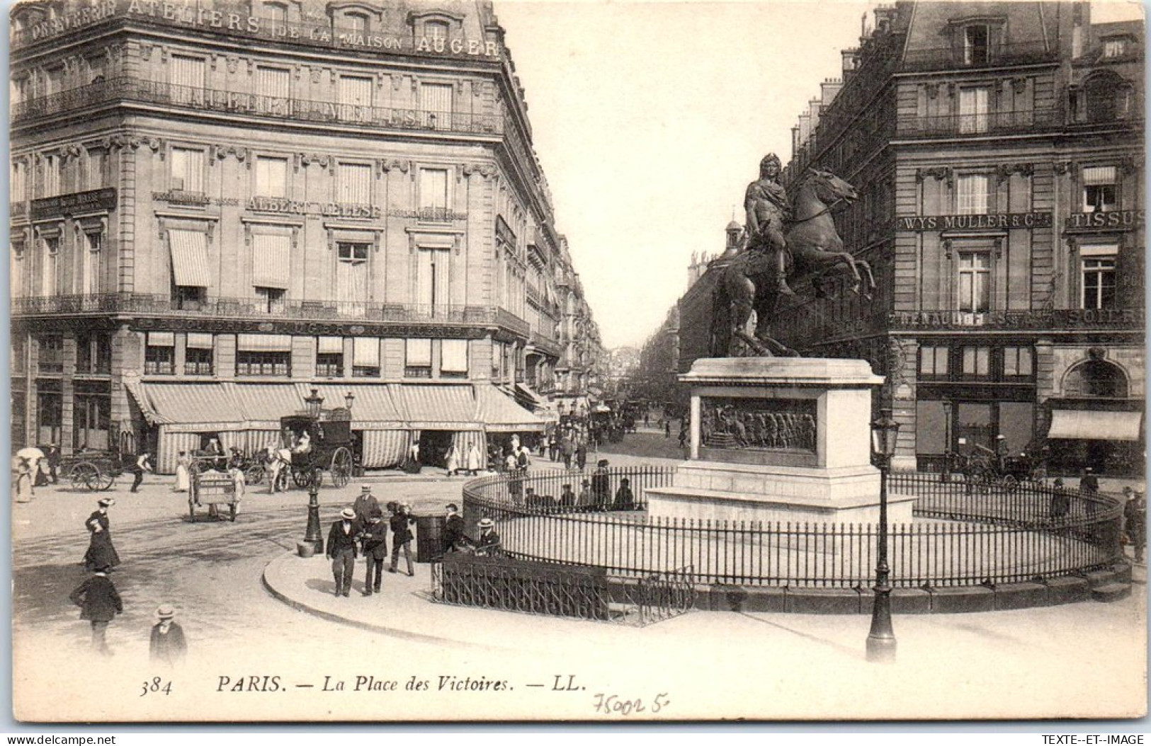 75002 PARIS - La Place Des Victoires  - Arrondissement: 02