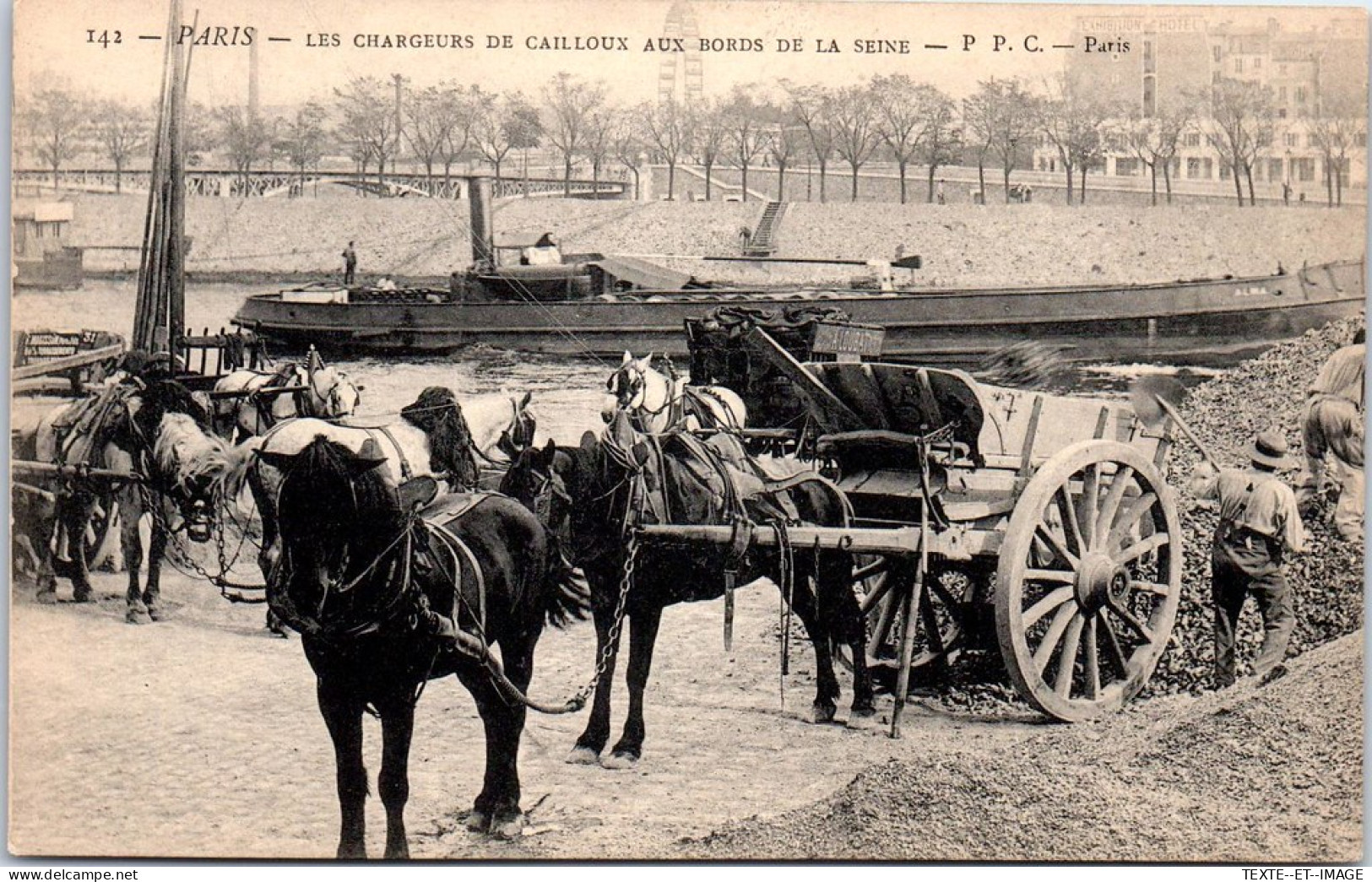 75 PARIS - Chargeurs De Cailloux Aux Bords De La Seine  - Other & Unclassified