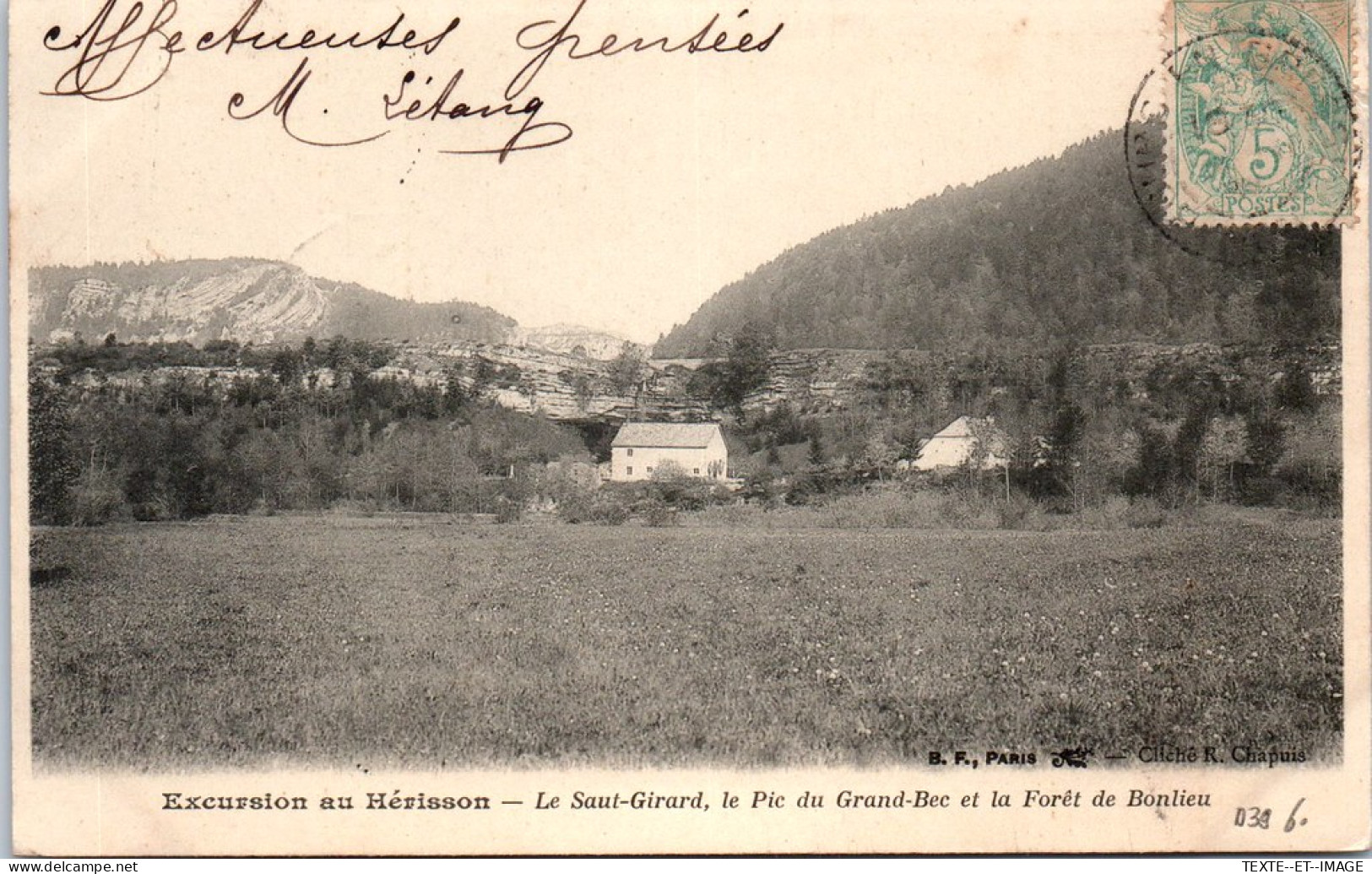 39 Le Saut Girard, Le Pic Du Grand Bec Et Foret De Bonlieu  - Autres & Non Classés