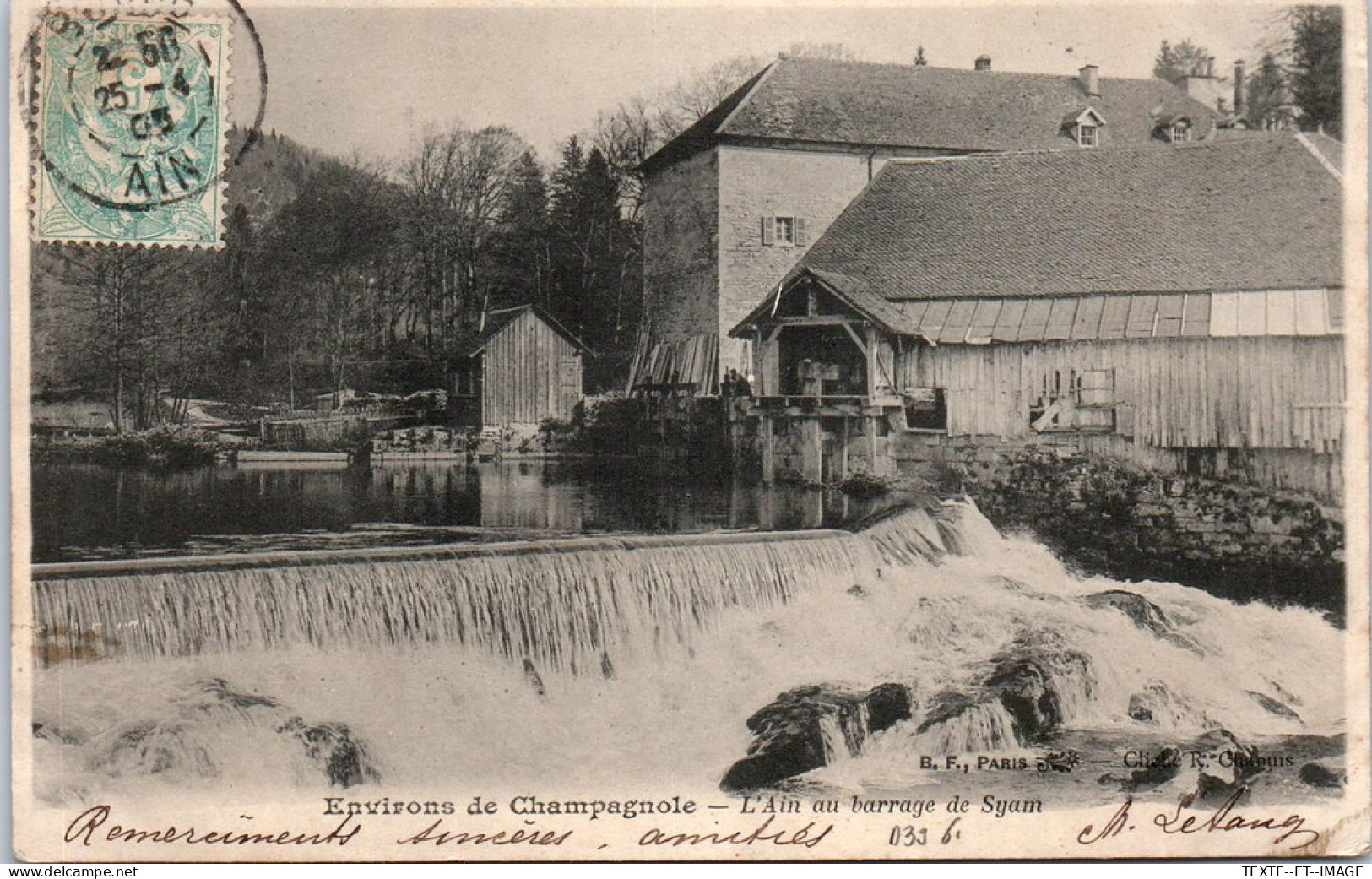 39 Environs De Champagnole - L'ain Au Barrage De Syam. - Sonstige & Ohne Zuordnung