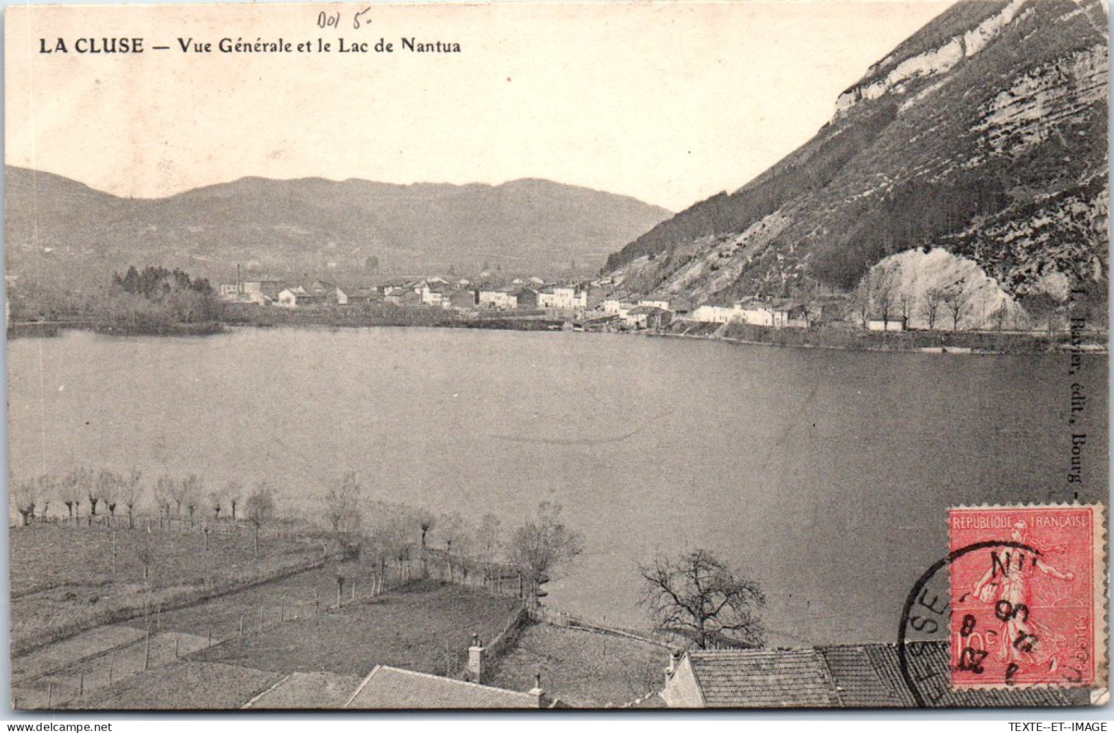01 LA CLUSE - Vue Generale Et Le Lac De Nantua. - Sin Clasificación