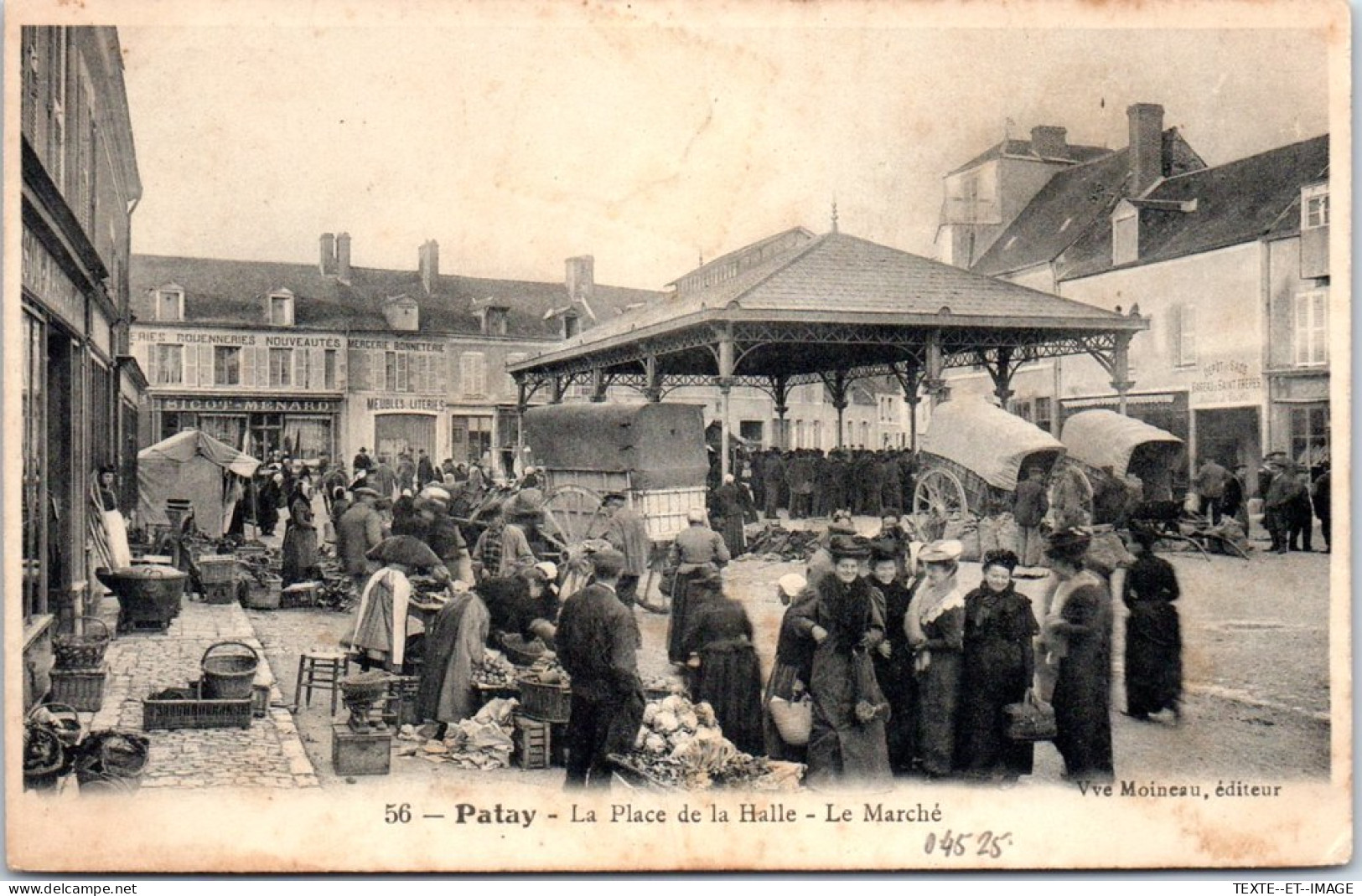 45 PATAY - La Place De La Halle Le Jour Du Marche  - Other & Unclassified
