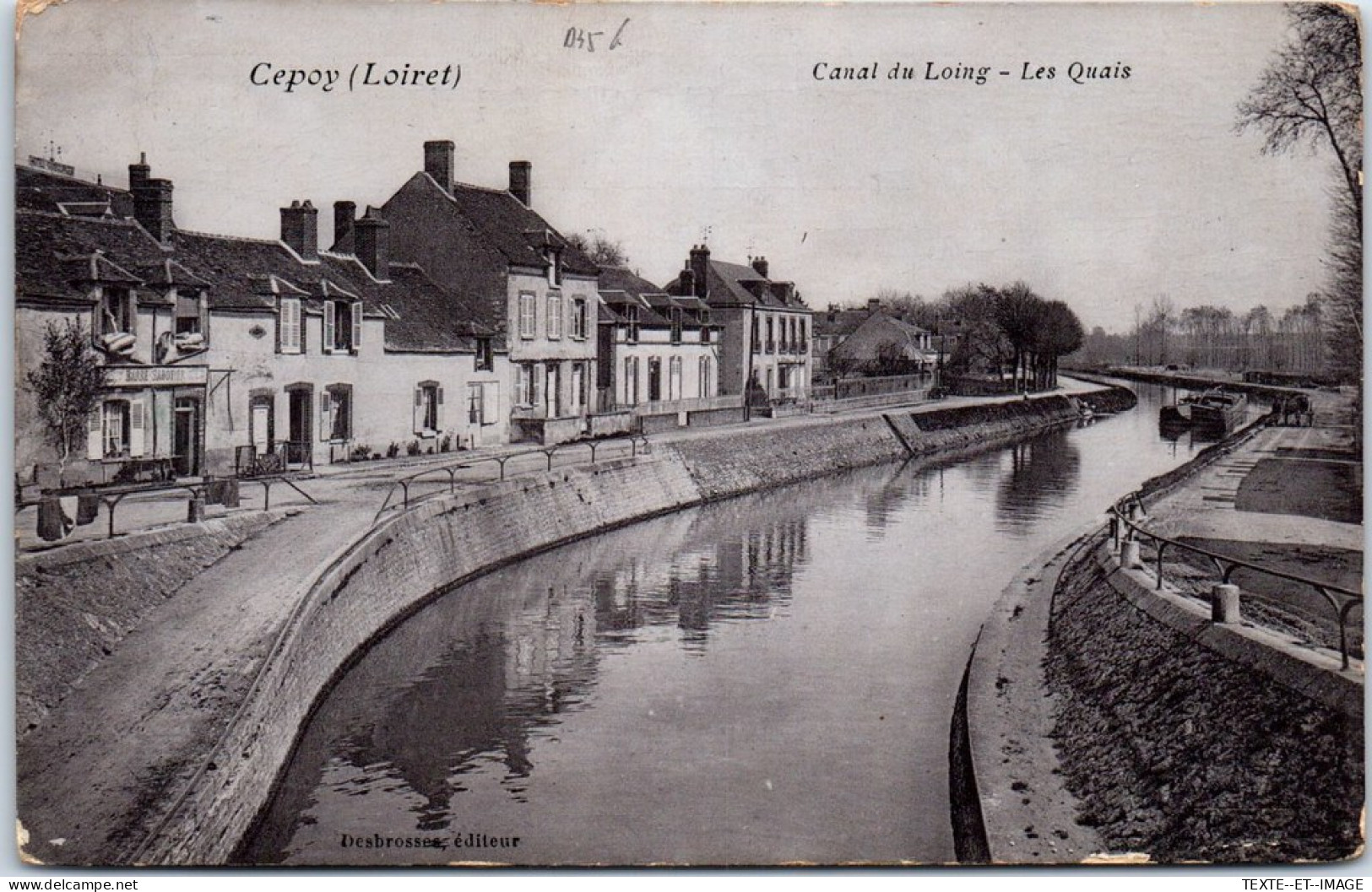 45 CEPOY - Le Canal Du Loing - Les Quais. - Autres & Non Classés