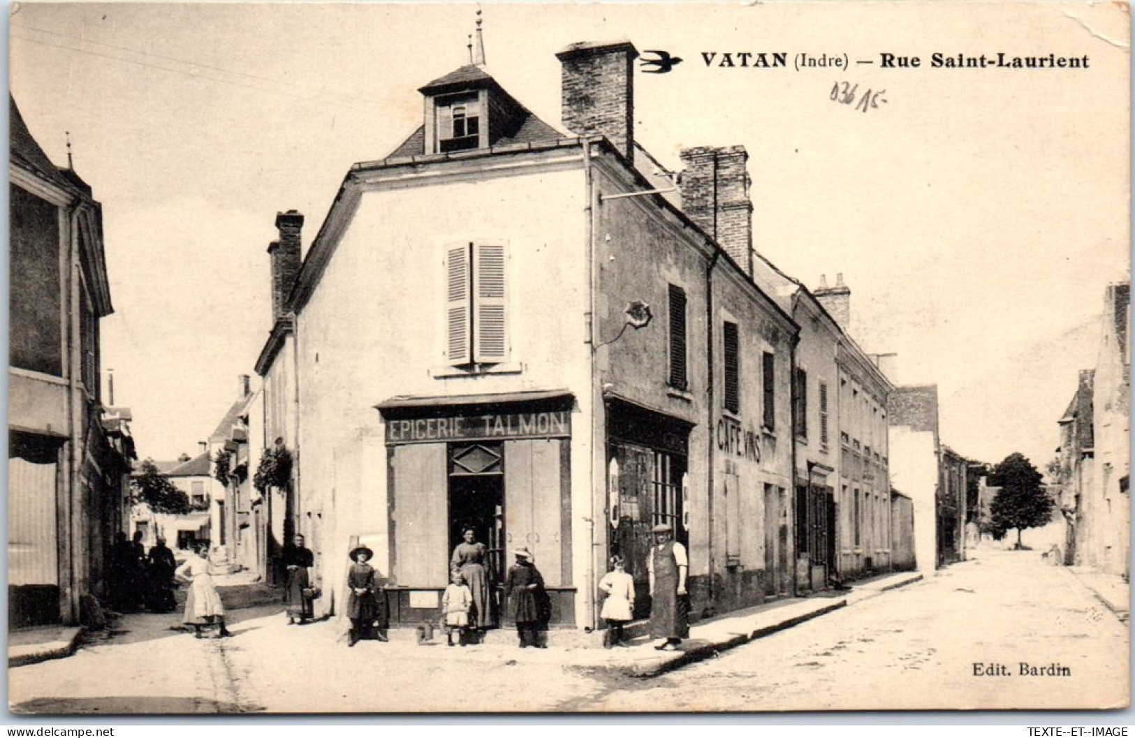 36 VATAN - La Rue Saint Laurent. - Sonstige & Ohne Zuordnung