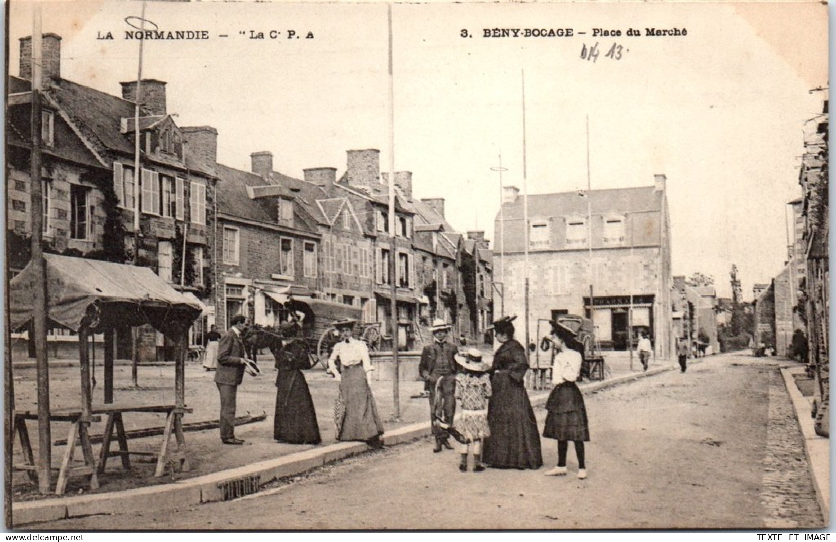 14 BENY BOCAGE - La Place Du Marche. - Otros & Sin Clasificación