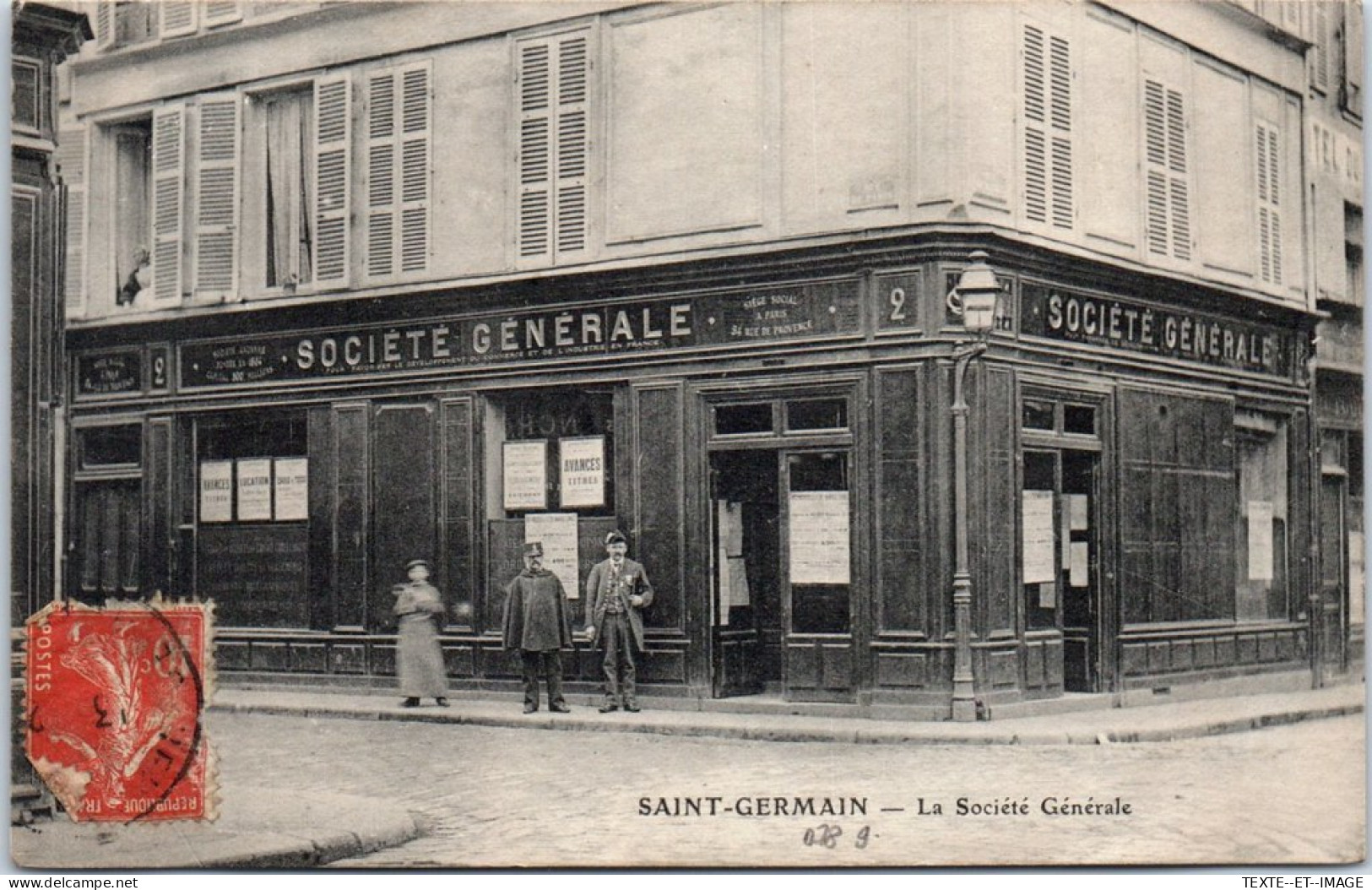 78 SAINT GERMAIN - Vue De La Societe Generale. - St. Germain En Laye