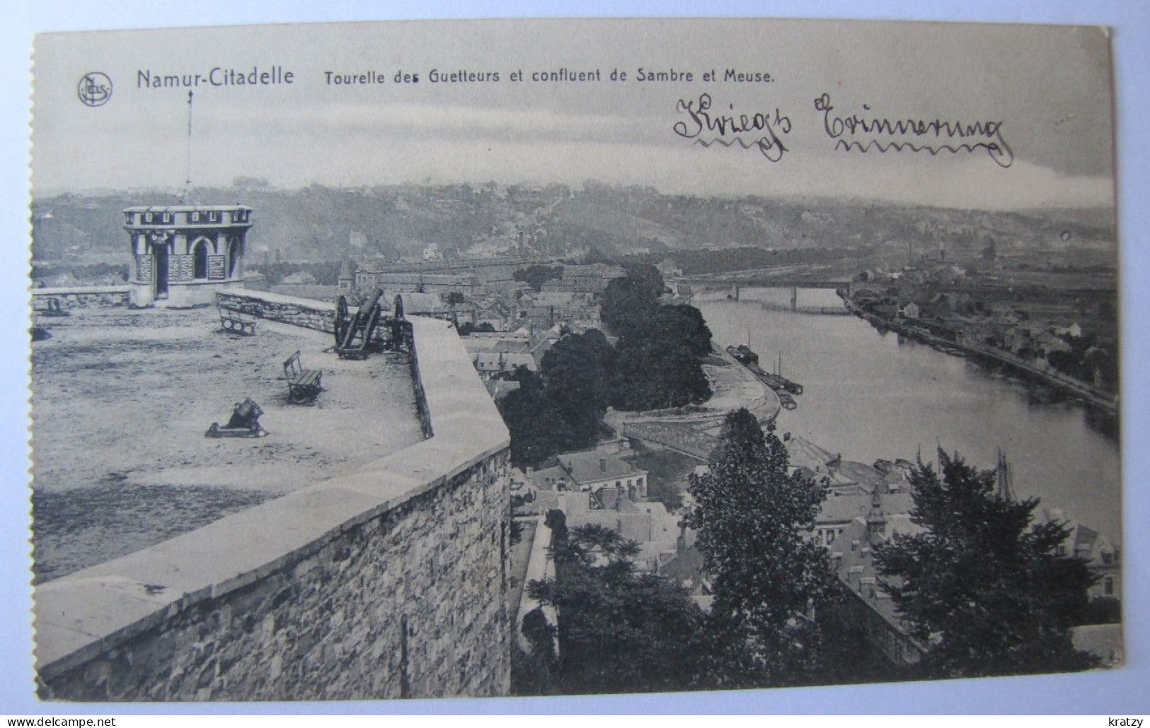 BELGIQUE - NAMUR - VILLE - Citadelle - Tour Des Guetteurs Et Confluent De Sambre Et Meuse - 1914 - Namur