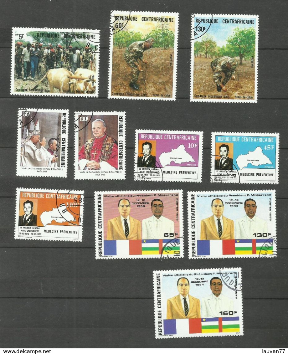 République CENTRAFRICAINE N°680 à 687, 696, 697, 730 Cote 4.20€ - Centrafricaine (République)