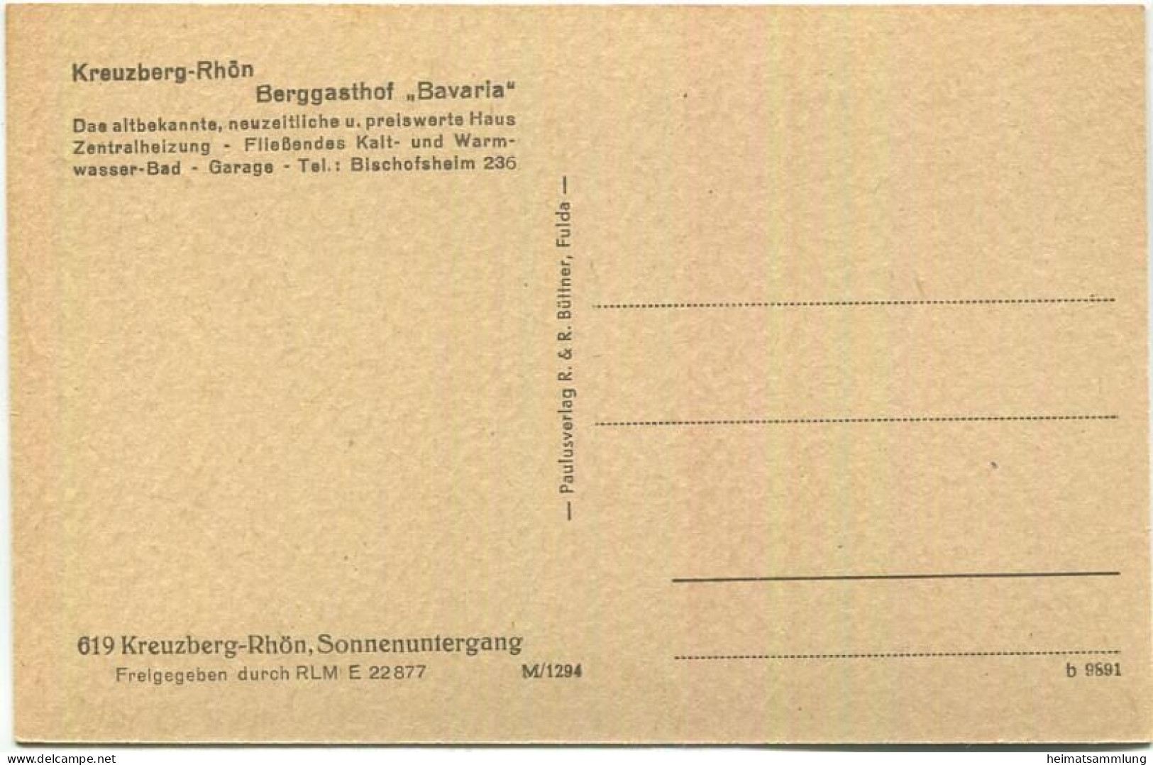 Bischofsheim An Der Rhön - Berggasthof Bavaria - Kreuzberg-Rhön - Sonnenuntergang - Autres & Non Classés