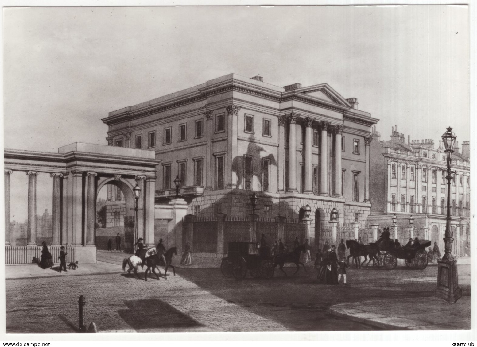 Apsley House, Hyde Park Corner, London - Lithograph 2nd Half Of The 19th Century. - (England) - Hyde Park