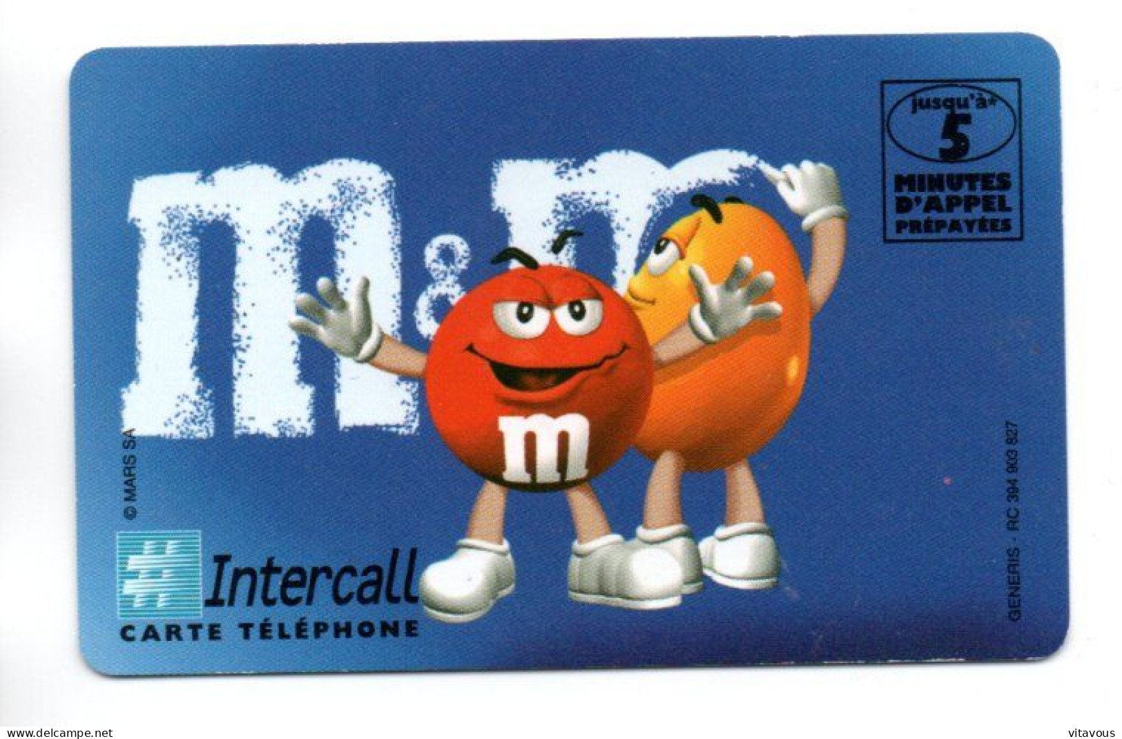 INTERCALL M&M Carte Prépayée FRANCE  Card  (K 390) - Mobicartes (recharges)