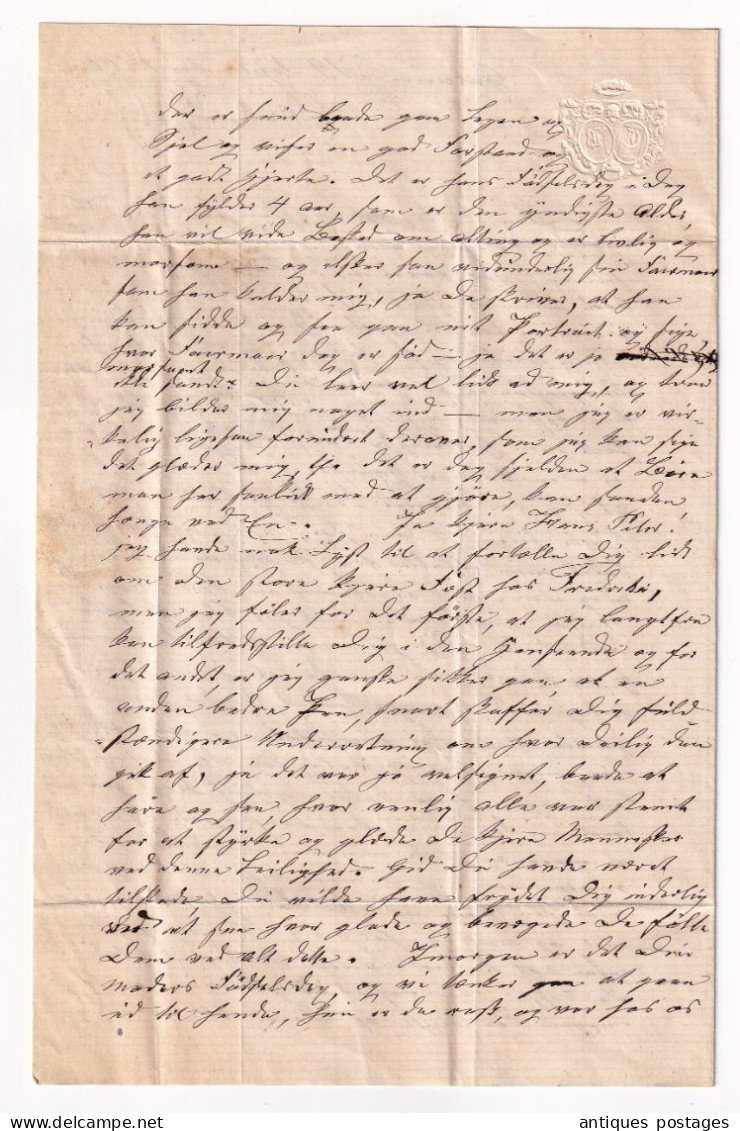 Lettre 1866 Denmark Danmark Scott Royal Emblems  KGL. POST FRM. Kongeligt Post Freimaerk