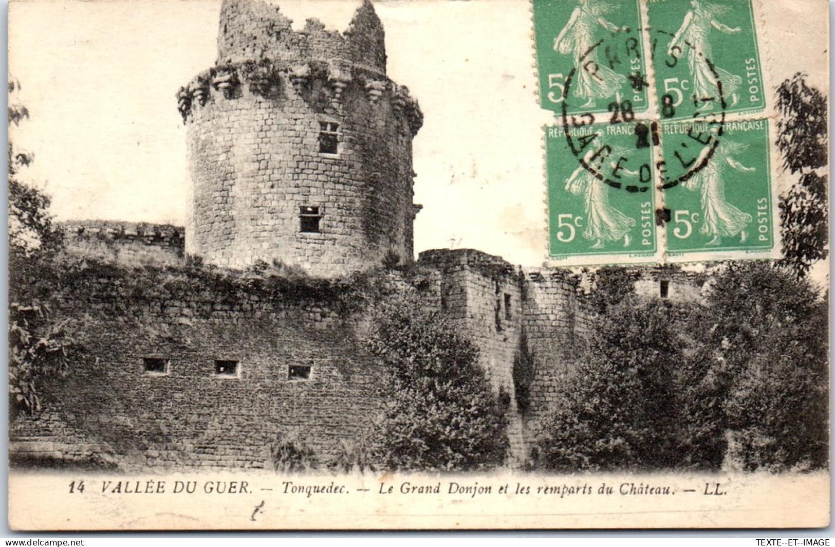 22 TONQUEDEC - Le ChAteau, Grand Donjon Et Remparts  - Tonquédec